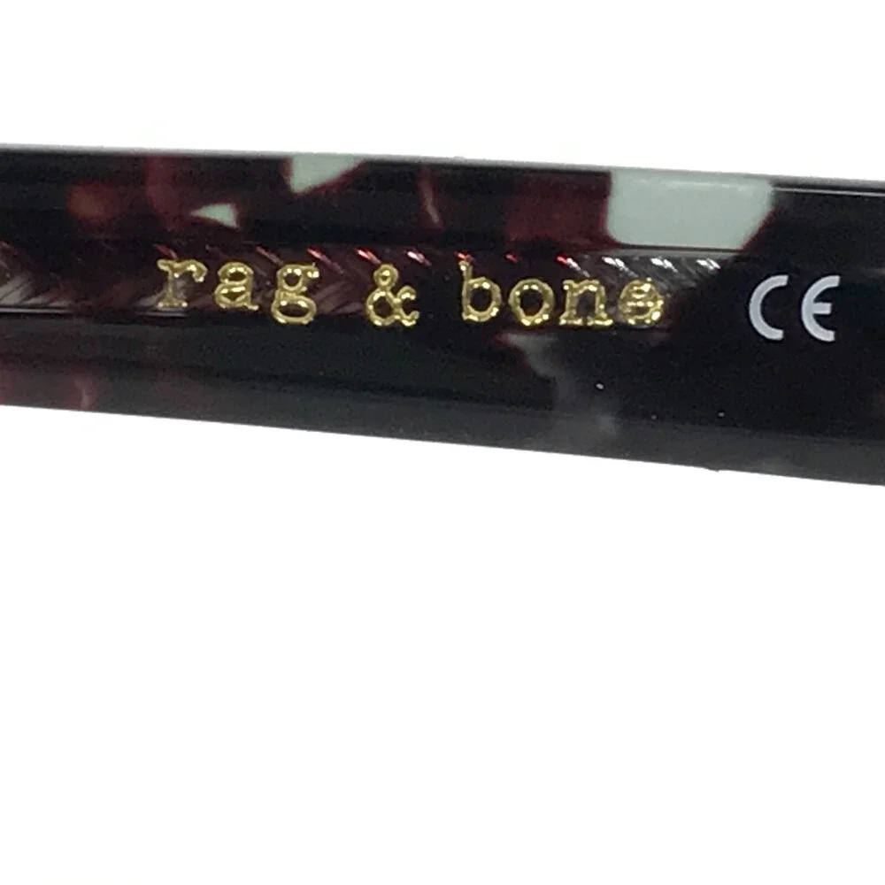 Rag & Bone Eyeglasses Frames RNB7023 R8M Black Tortoise Square 49-19-145